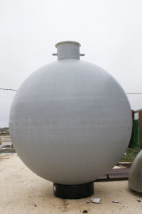Spherical tank to bury